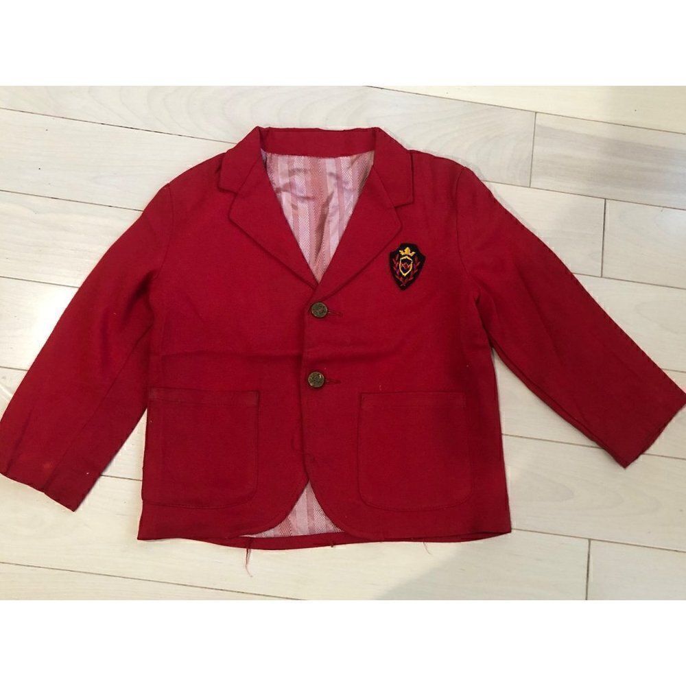 Vintage Boy's Red Blazer